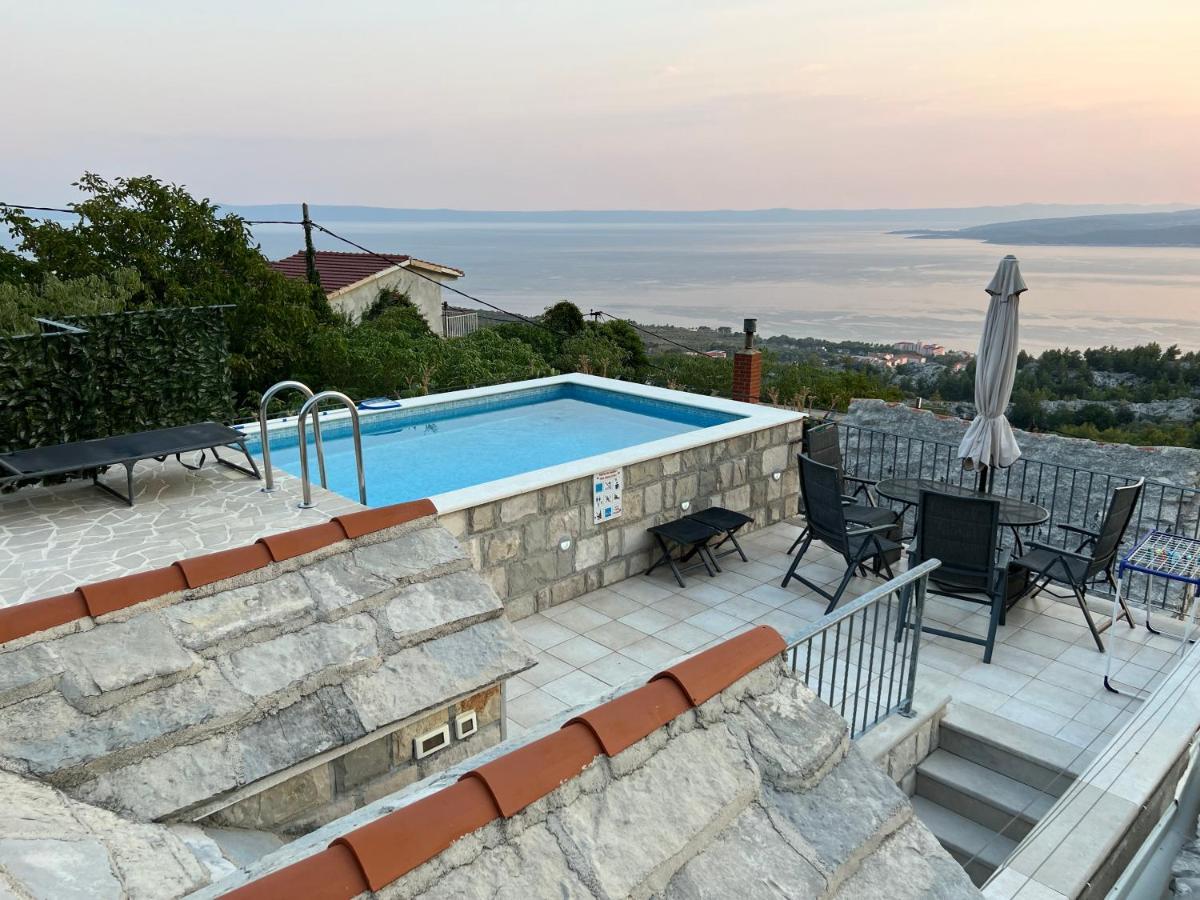 Villa Kristina - Ferienhaus Baska Voda - Topici, Private Outdoor Swimmingpool, Wifi Zewnętrze zdjęcie